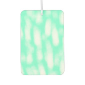 Pastellgrün, weiße Wasserfarbstreifen, abstrakte P Autolufterfrischer (Vorderseite)