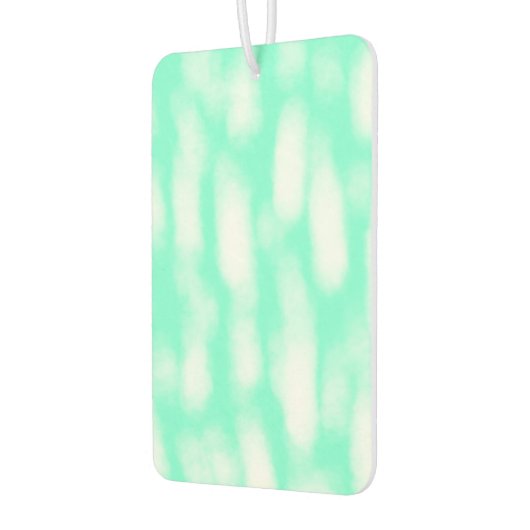 Pastellgrün, weiße Wasserfarbstreifen, abstrakte P Autolufterfrischer (Links)