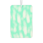 Pastellgrün, weiße Wasserfarbstreifen, abstrakte P Autolufterfrischer (Rückseite)