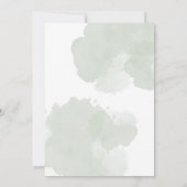 Pastellgrüne Blätter mit Hajj Mubarak-Nachricht Mitteilungskarte (Rückseite)