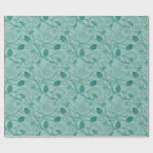 Pastellgrüne Lotus-Prägung Geschenkpapier (Flach)