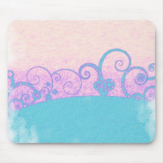Pastellgrunge Fantasy Mouse Pad Mousepad (Vorne)