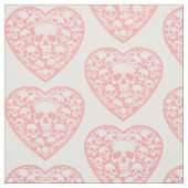 Pastellgürtel Rosa Herzkranz Stoff (Muster)