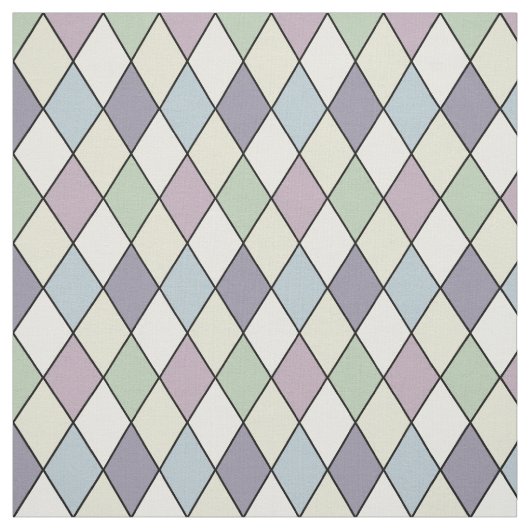 Pastellharlekin-Diamanten Stoff (Muster)