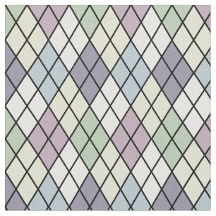 Pastellharlekin-Raute Stoff