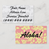 Pastellhawaiianer Visitenkarte (Vorne/Hinten)
