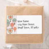 Pastellheiße Luftballons Steigen rosa Streifen Him (Insitu)