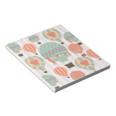 Pastellheiße Luftballons Steigen rosa Streifen Him Notizblock (angewinkelt)