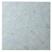 Pastellhellblau, moderner, einfacher Terrazzo-Effe Fliese (Vorderseite)