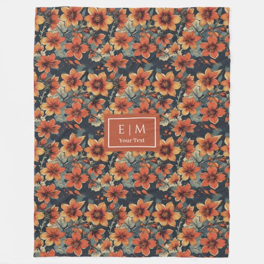 Pastellherbstmuttfarben Terracotta-Decke Fleecedecke (Vorderseite)