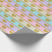 Pastellherz-Packpapier Geschenkpapier (Ecke)