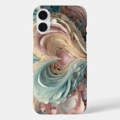 Pastellherzen im Schnittpapierstil Case-Mate iPhone Hülle (Rückseite)