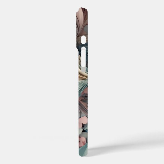 Pastellherzen im Schnittpapierstil Case-Mate iPhone Hülle (Rückseite / Links)