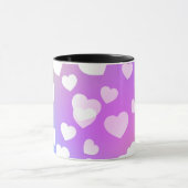 Pastellherzen Kaffee & Tee zwei kräftige Tasse. Tasse (Zentrum)