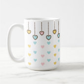 Pastellherzen. Kaffeetasse (Links)