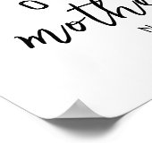 Pastellhirsch-Mutter-Kind-Erster Muttertag-Nursery Poster (Ecke)