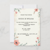 Pastellhochzeit Einladung (Vorderseite)