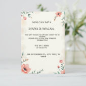 Pastellhochzeit Einladung (Stehend Vorderseite)