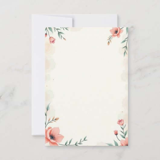 Pastellhochzeit Einladung (Rückseite)