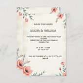 Pastellhochzeit Einladung (Vorne/Hinten)