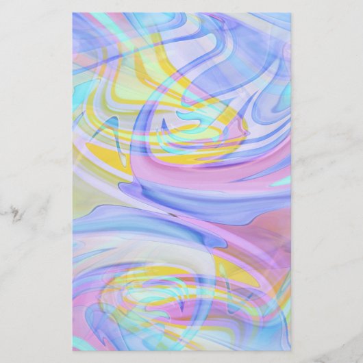 Pastellhologramm Briefpapier (Vorderseite)
