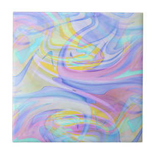 Pastellhologramm Fliese