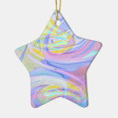 Pastellhologramm Keramik Ornament (Links)