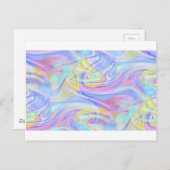 Pastellhologramm Postkarte (Vorne/Hinten)