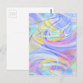 Pastellhologramm Postkarte (Vorne/Hinten)