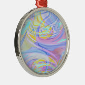 Pastellhologramm Silbernes Ornament (Rechts)