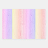 Pastellholzplatten, Wrapping Paper Sheets Geschenkpapier Set (Vorderseite 3)