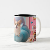 Pastellkaffee Zweifarbige Tasse (VorderseiteRechts)