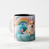 Pastellkaffee Zweifarbige Tasse (Vorderseite Links)