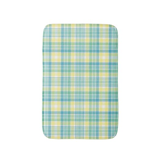 Pastellkariertes Badematte (Vorderseite Vertikal)