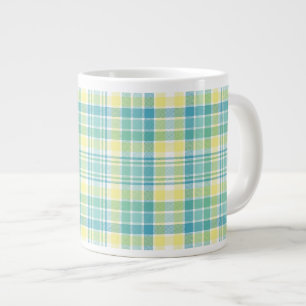 Pastellkariertes Jumbo-Tasse