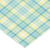 Pastellkariertes Kurzer Tischläufer (Ecke)