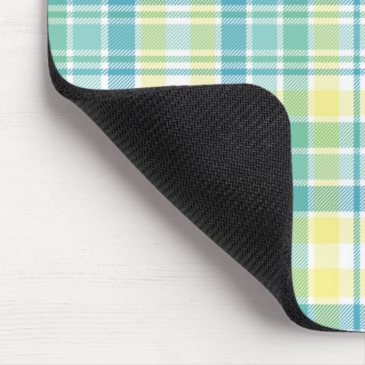 Pastellkariertes Mousepad (Ecke)