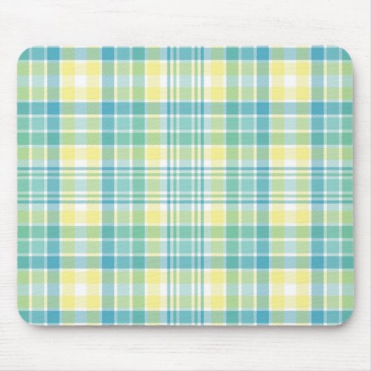 Pastellkariertes Mousepad (Vorne)