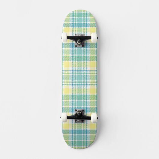 Pastellkariertes Skateboard (Vorderseite)