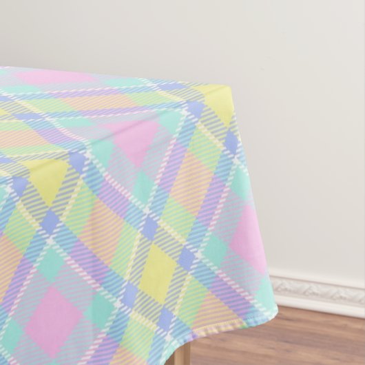 Pastellkariertes Tischdeckchen Tischdecke (Beispiel)