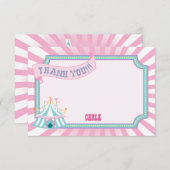 Pastellkarneval, danke Karten (Vorne/Hinten)