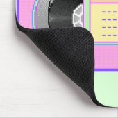 Pastellkawaii VHS vaporwave Pixelkunst Mousepad (Ecke)