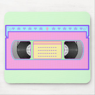 Pastellkawaii VHS vaporwave Pixelkunst Mousepad