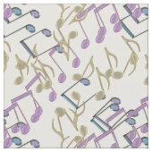 Pastellkettenverbindungs-Musiknoten-Muster-Gewebe Stoff (Nahaufnahme)