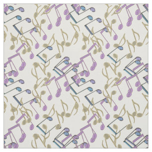 Pastellkettenverbindungs-Musiknoten-Muster-Gewebe Stoff