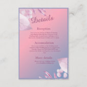 Pastellkirschblüte Sakura Hochzeit Begleitkarte (Vorderseite)