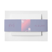 Pastellkirschblüte Sakura Hochzeit Einladungsbanderole (Vorderseite Beispiel)