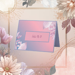 Pastellkirschblüte Sakura Hochzeitstisch Karte