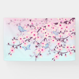 Pastellkirschblüten Banner
