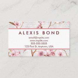 Pastellkirschblüten-Entwurf Visitenkarte